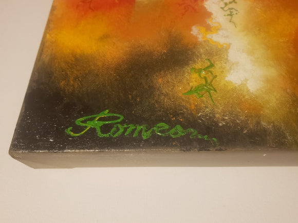 Fire, smoke, sun