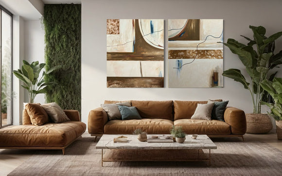So Grounded Diptych