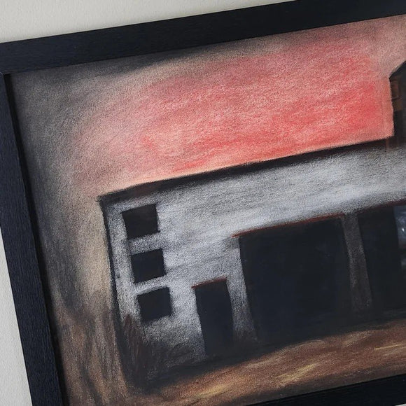 Garage At Sunset