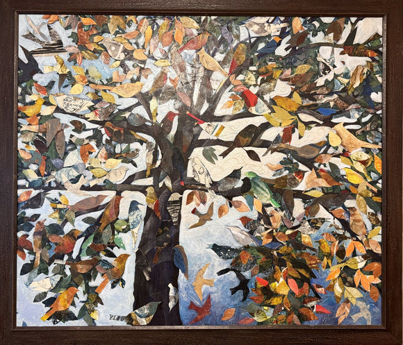 More Than (birds in tree with leaves)