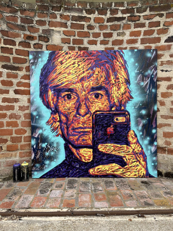 Warhol with iPhone