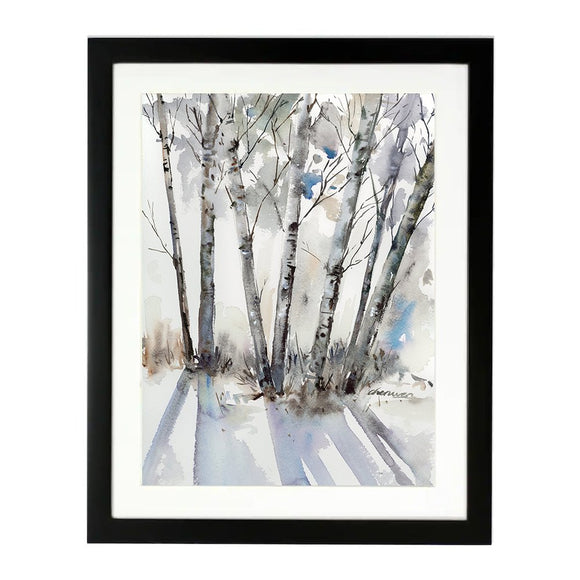 Winter Trees With Shadow #2