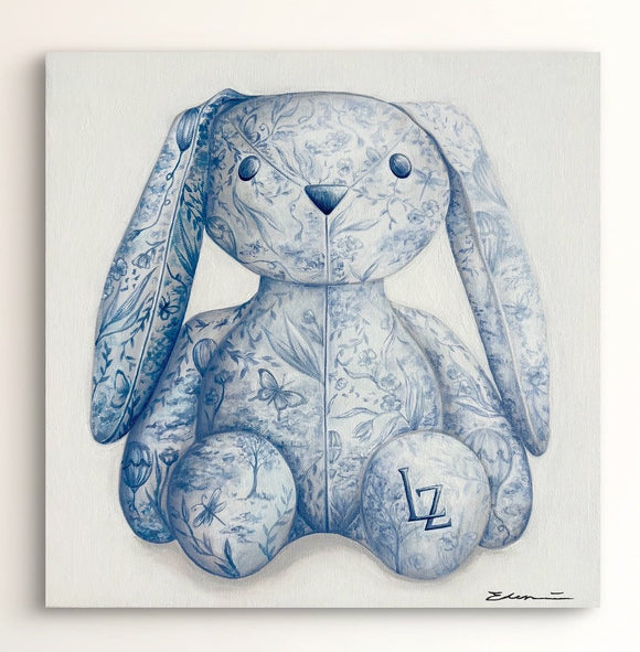 Floral Stuffed Bunny