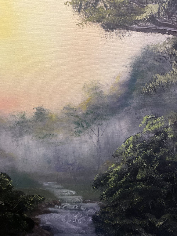 Misty Creek Sunset
