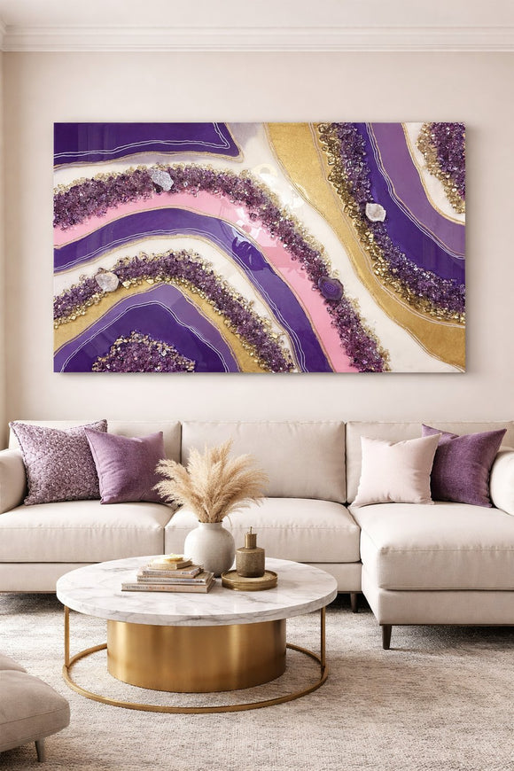 Geode wall art