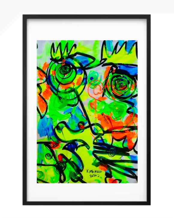 Blood, Sweat and Neon Tears- After Spring Neon Rain - Study#1