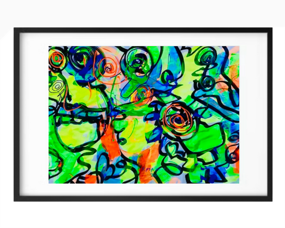 Blood, Sweat and Neon Tears- After Spring Neon Rain - Study#3