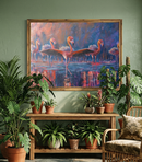 Be You — Large Flamingo Mixed Media Canvas Painting-2