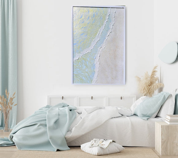 Gold Lines Beach Scene