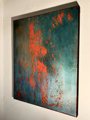 Layers of Blue and Burnt Orange II-2