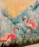 Flamingos at Sunset-2