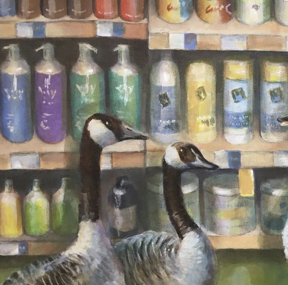 Geese at Whole Foods