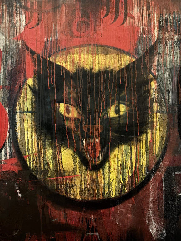 Black Cat Painting, 2025