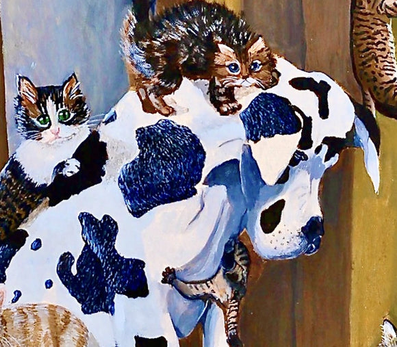 The Peaceable Kingdom: The Dog and the Cats