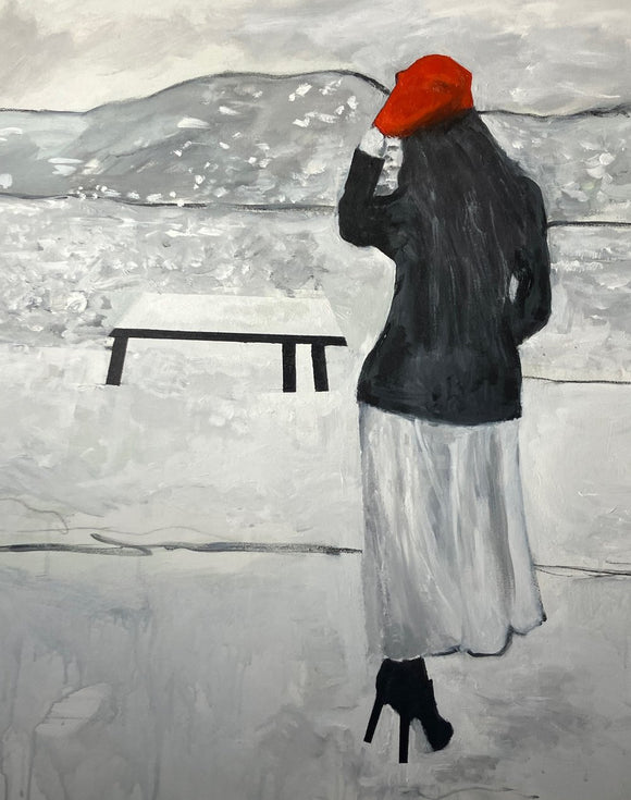 Woman with a Red Hat