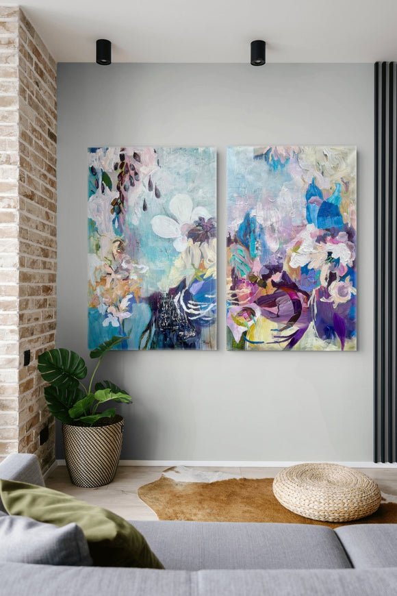 Blue Bells Diptych
