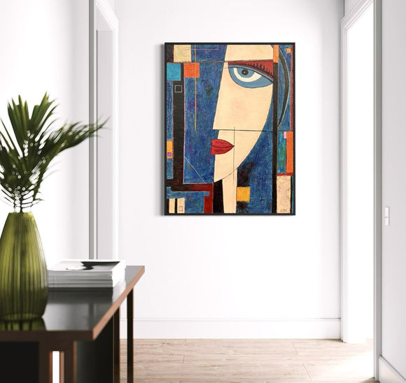 Blue Camilia Abstracted V