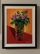 Pink Roses with Hypericum-2