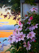 Clematis & Roses at Golde Hour-2