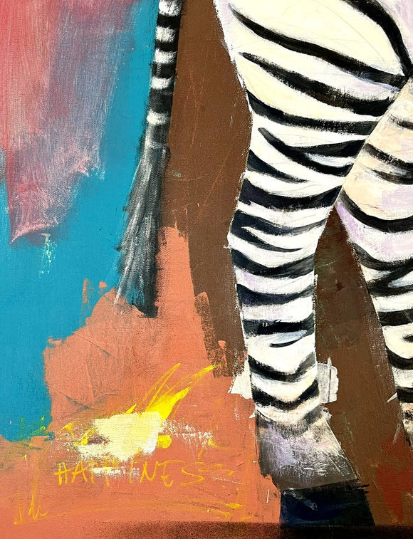Zebra In The Garden