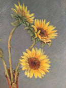 Sunflowers, Books, with Gracie-2