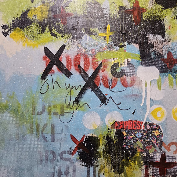 Prettiest Thing large abstract neoexpressionism painting