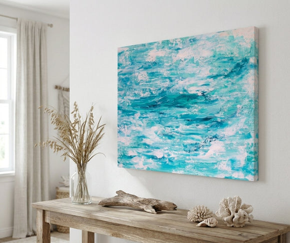 Echoes — Blue Calming Abstract