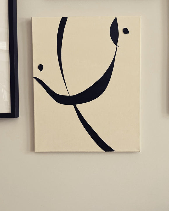 Poem Series - Black on Nude