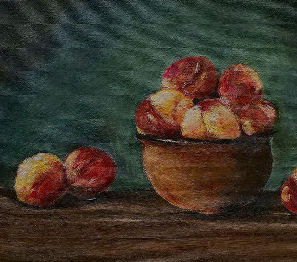 Still Life with Peaches
