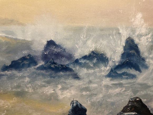 Hazy Evening Waves