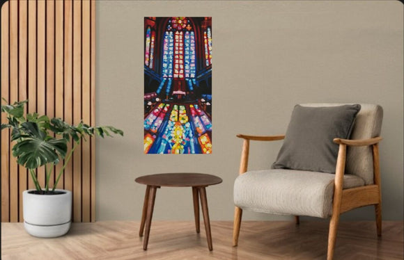 Stained glass in church no. 2