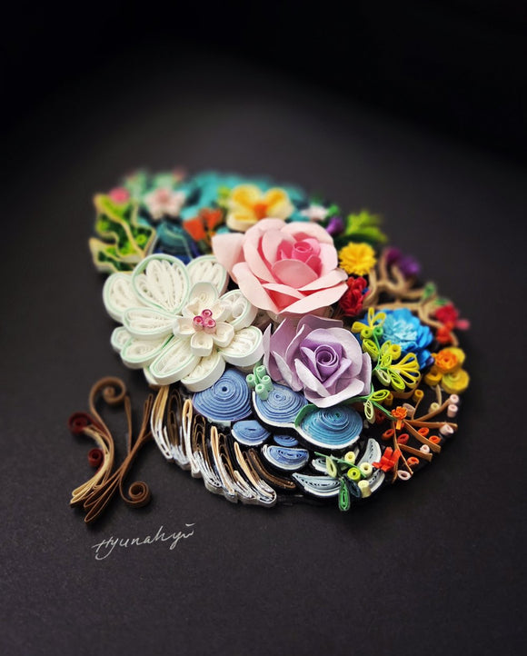 The blooming mind ( Shadow Framed)