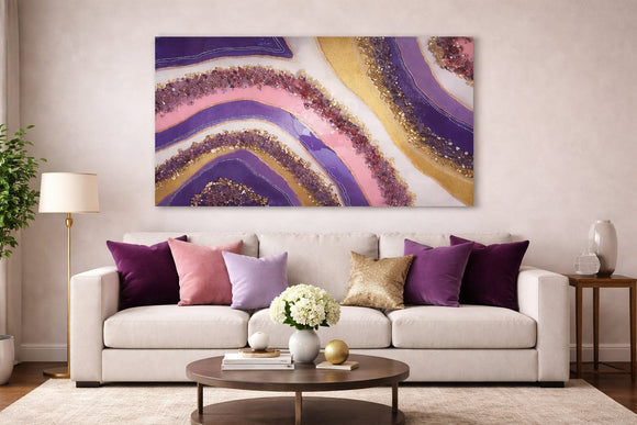 Geode wall art