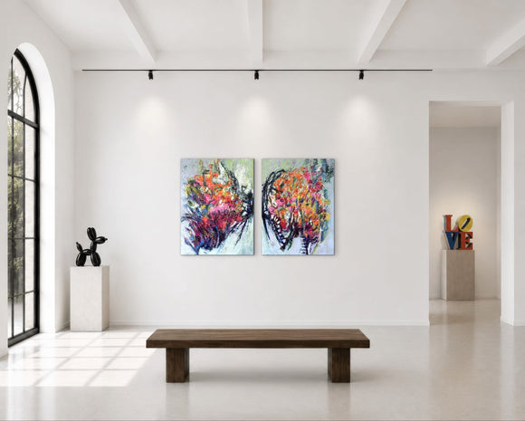 Butterfly Kaleidoscope (diptych)