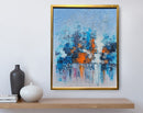 Blue and Orange Abstract-2