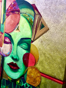 FEMME DE GEOMETRIC VERDE-3