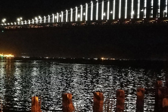 Midnight Luminescence: The Bay Bridge
