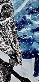 Great Horned Owl in the Snow-3