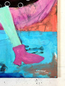Her Pink Shoes and Purple Bag-3