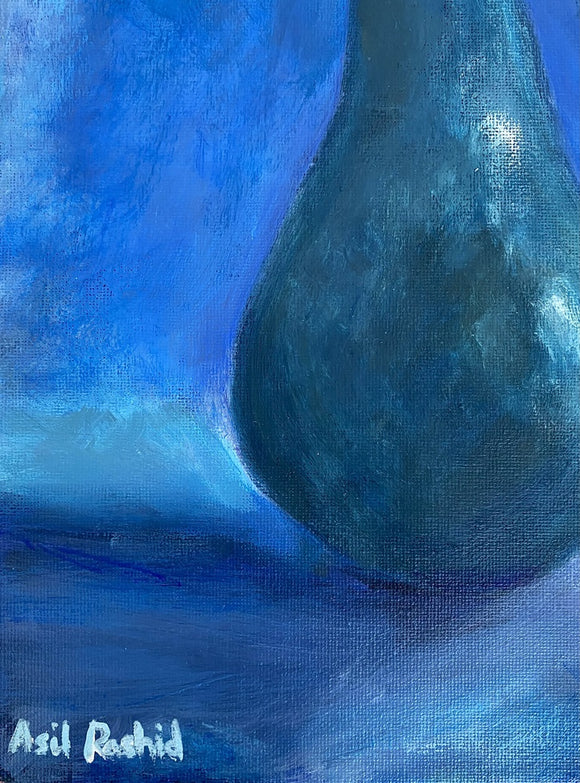 Pear in Blue