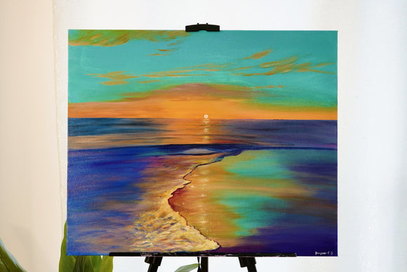 Turquoise Skies and Sunset Tides