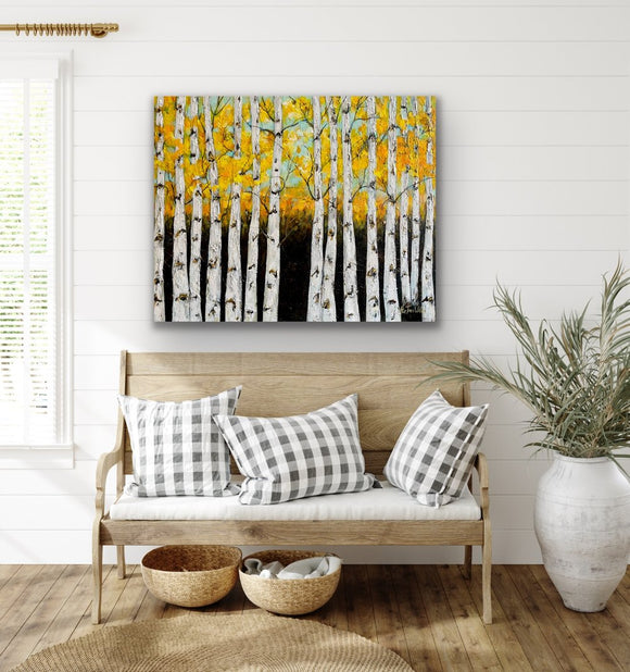 Golden Birches No.3