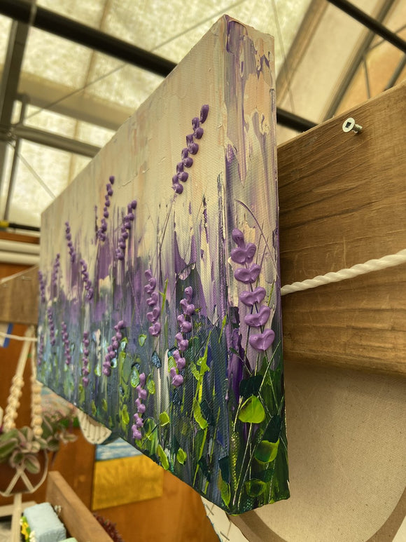 Abstract lavender field
