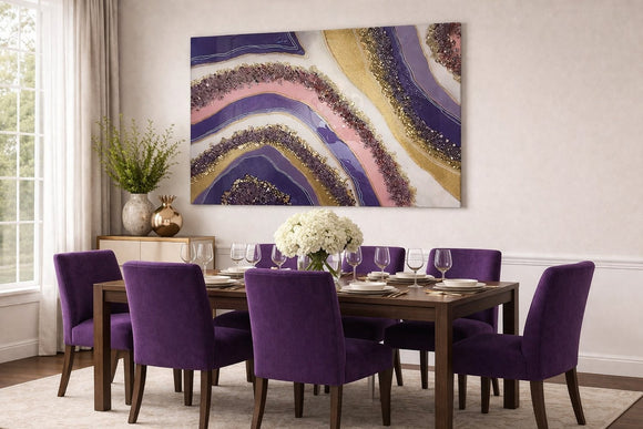 Geode wall art