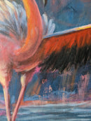 Be You — Large Flamingo Mixed Media Canvas Painting-4