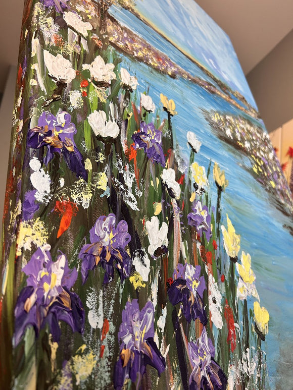Irises on the Bank