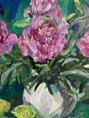 Still Life with Pink Peonies and Lemons-4