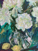 Still Life with White Peonies and Lemons-4