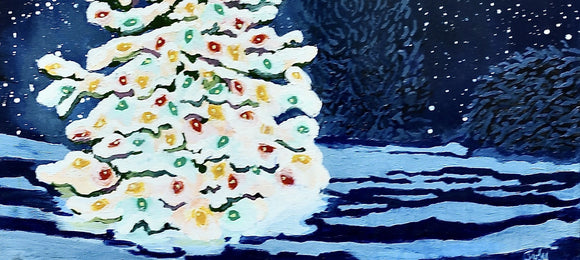 Snowy Christmas Night