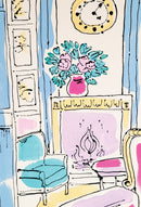 Living Room with a Pink Chair-4